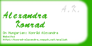 alexandra konrad business card